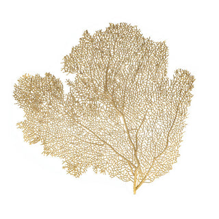 Creative Coral Leaf Placemat For Dining Table Mat Gold