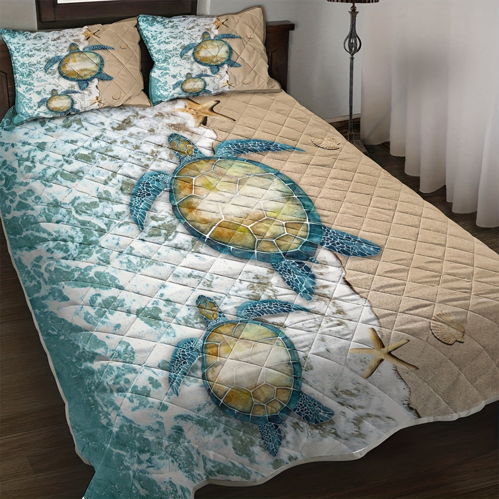 Bedding Sheet: 3pcs Sea Turtle Print – Diving Specials Shop