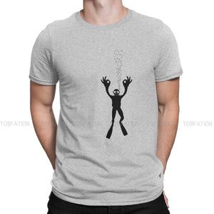 gray Scuba diving T-Shirt for Men | Everything ok