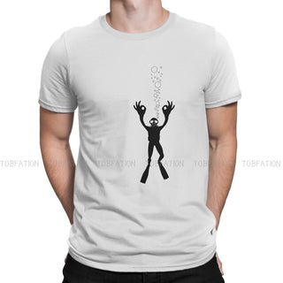 white Scuba diving T-Shirt for Men | Everything ok