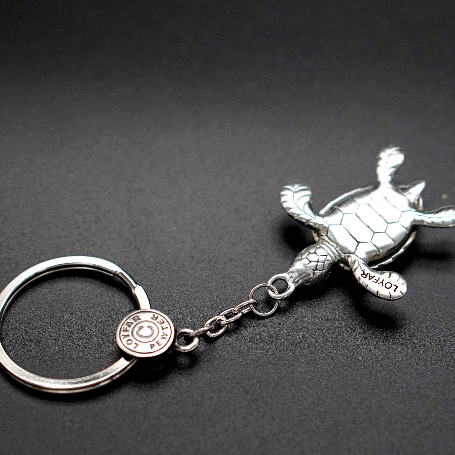 Real Silver 925 key chain: Green Turtle – Diving Specials Shop