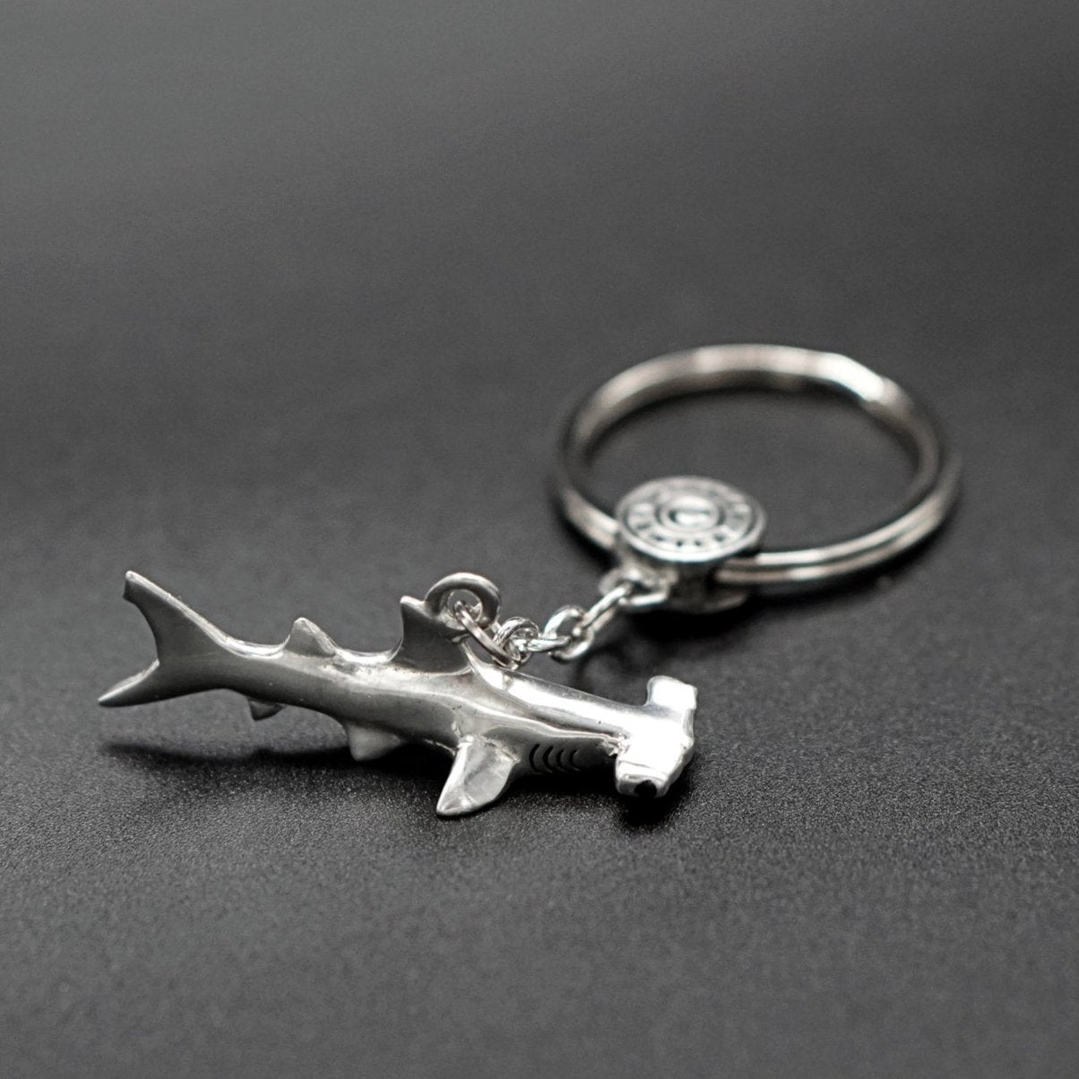 Real Silver 925 key chain: Hammerhead Shark – Diving Specials Shop
