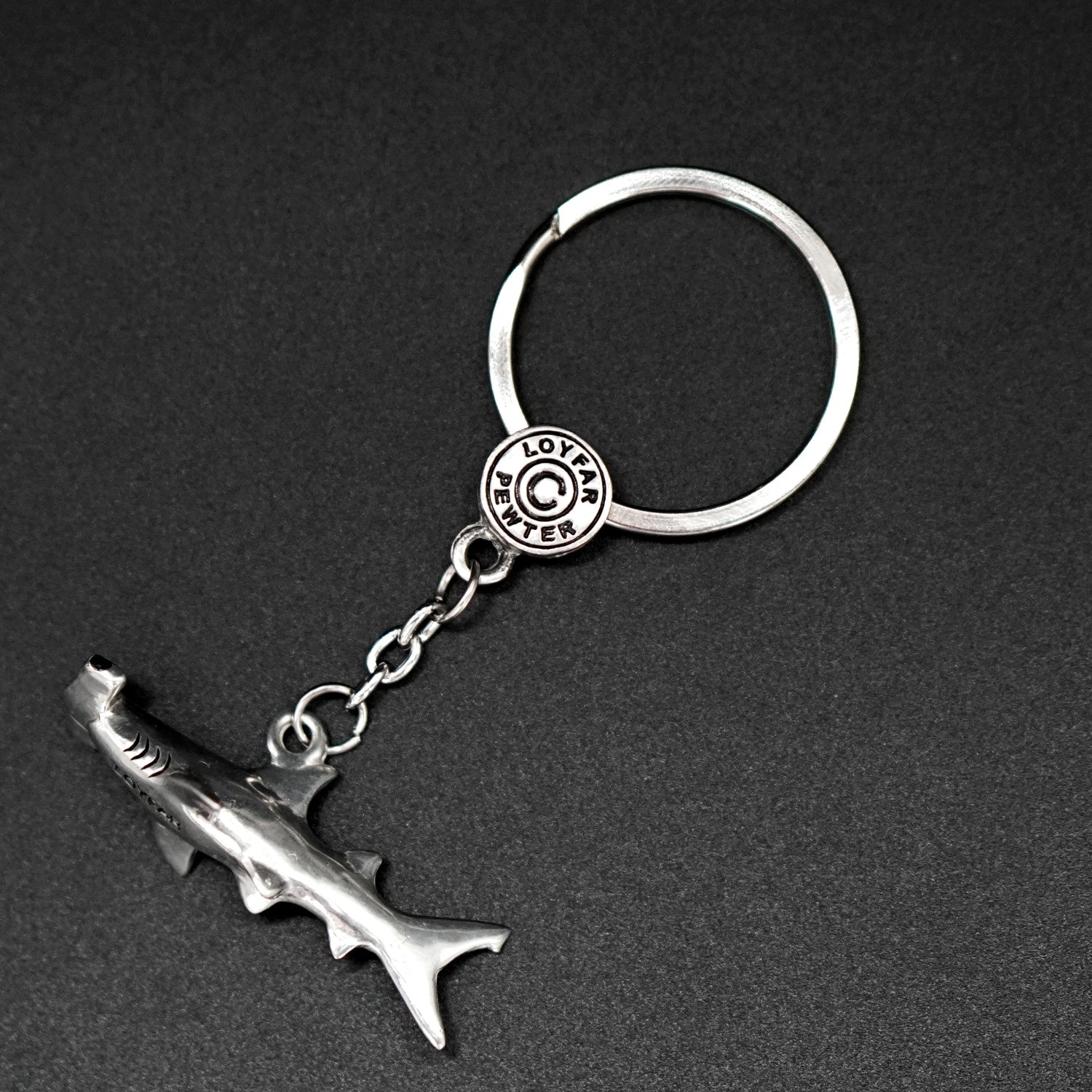 Shark Keychain Key Ring – Cute Rubber Pendant For Kids, Diving Theme, Handmade In Germany
