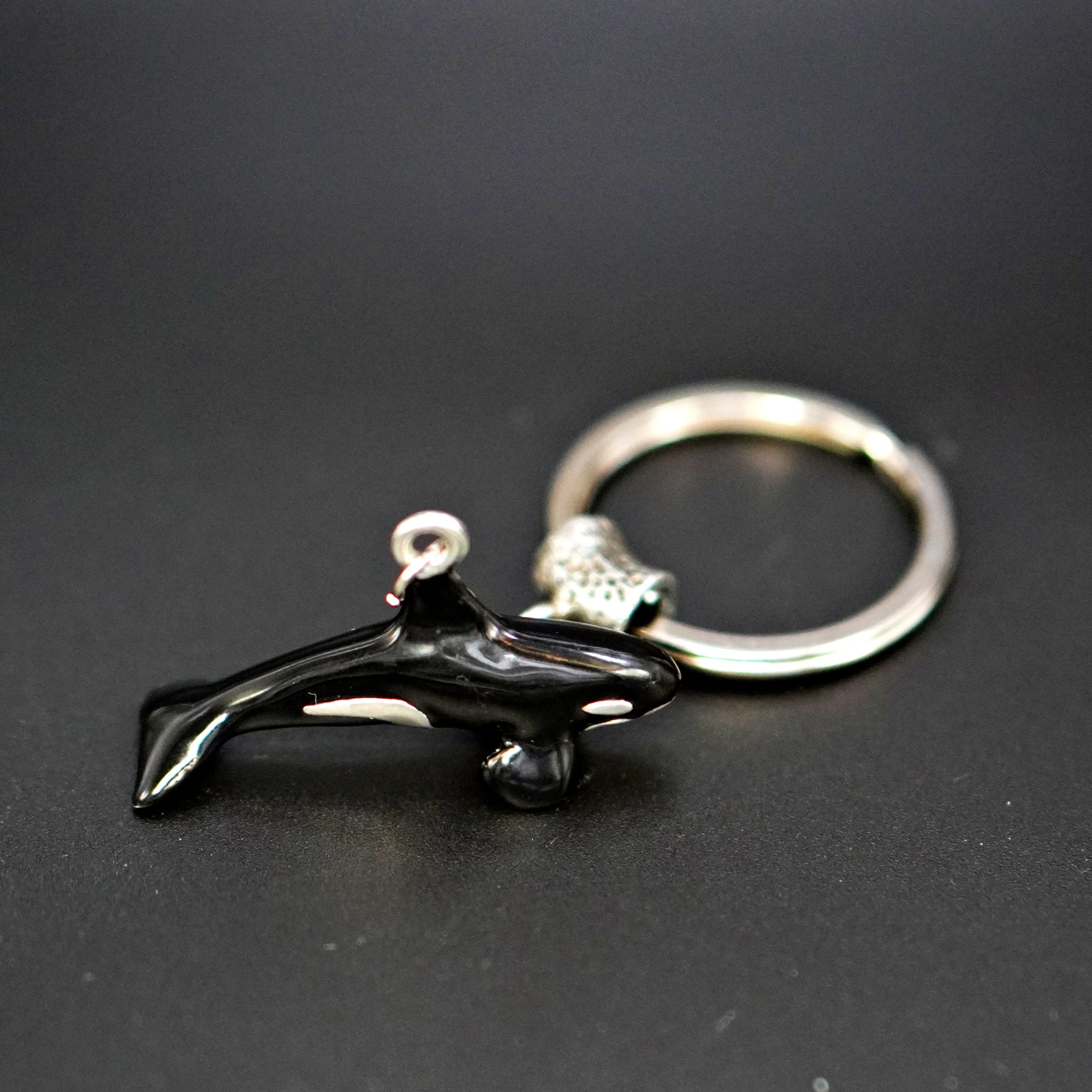 Real Silver Key chain: Killer Whale Orca – Diving Specials Shop