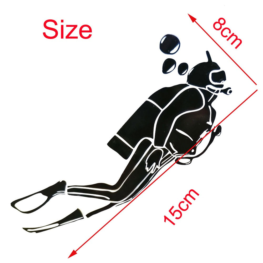 Scuba Diver Wall Sticker in 8x15cm – Diving Specials Shop