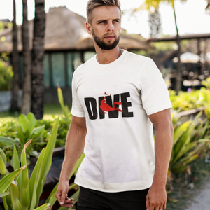 white Scuba diving T-Shirt for Men | Dive