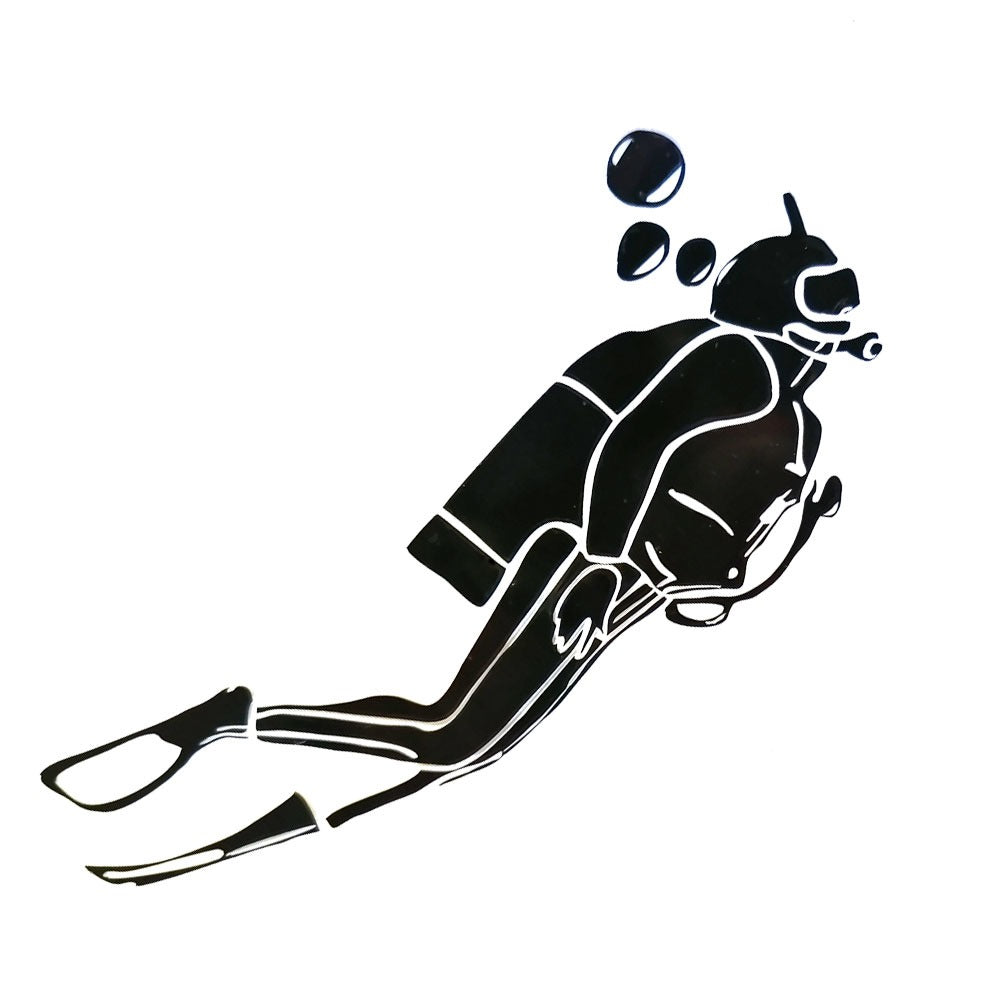 Scuba Diver Wall Sticker in 8x15cm – Diving Specials Shop