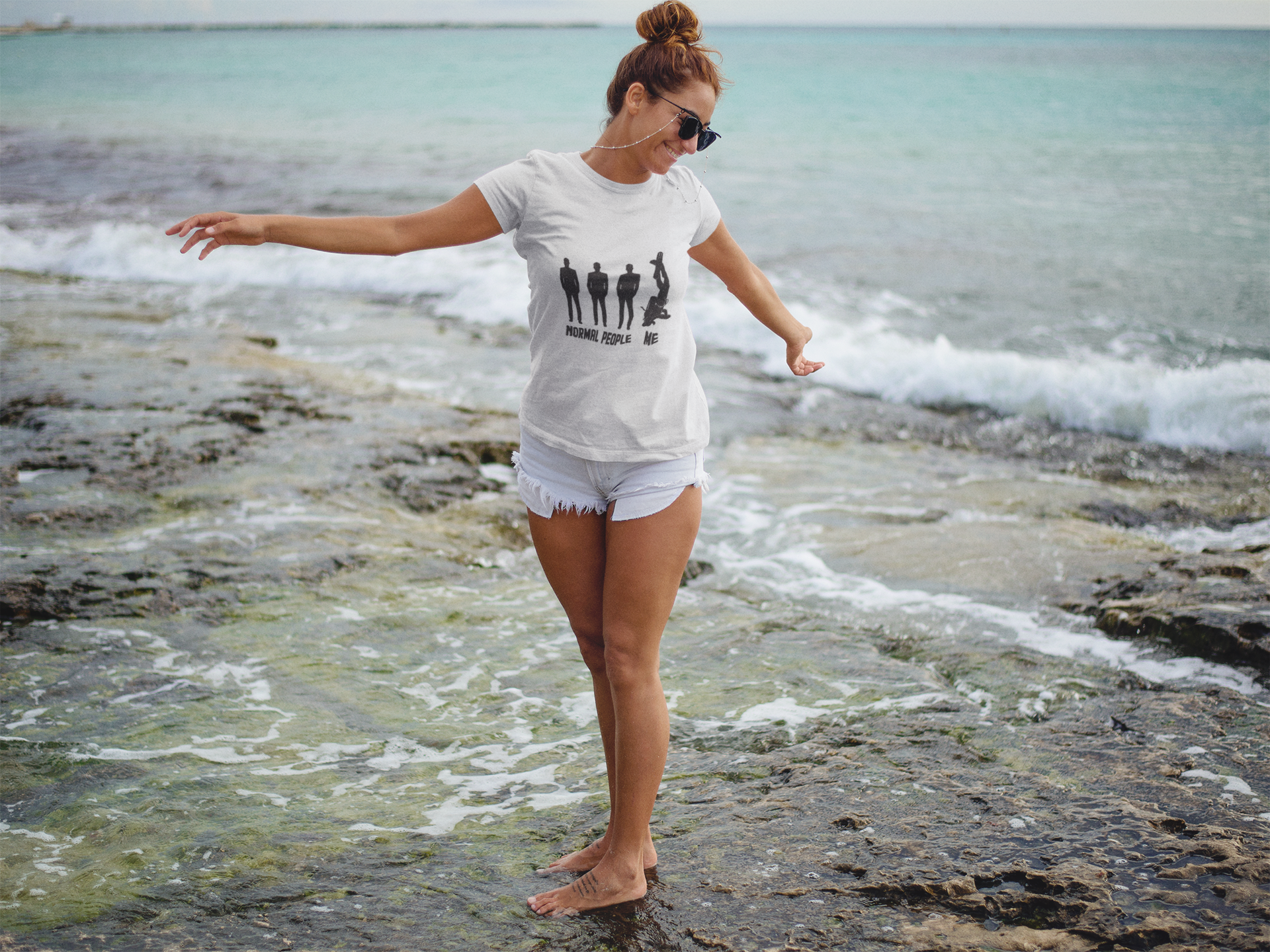 white Scuba diving T-Shirt for Women
