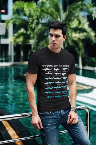 Scuba diving T-Shirt for Men | Sharks Marine Biology Print