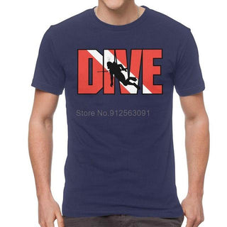 blue Scuba diving T-Shirt for Men | Awesome Scuba Dive