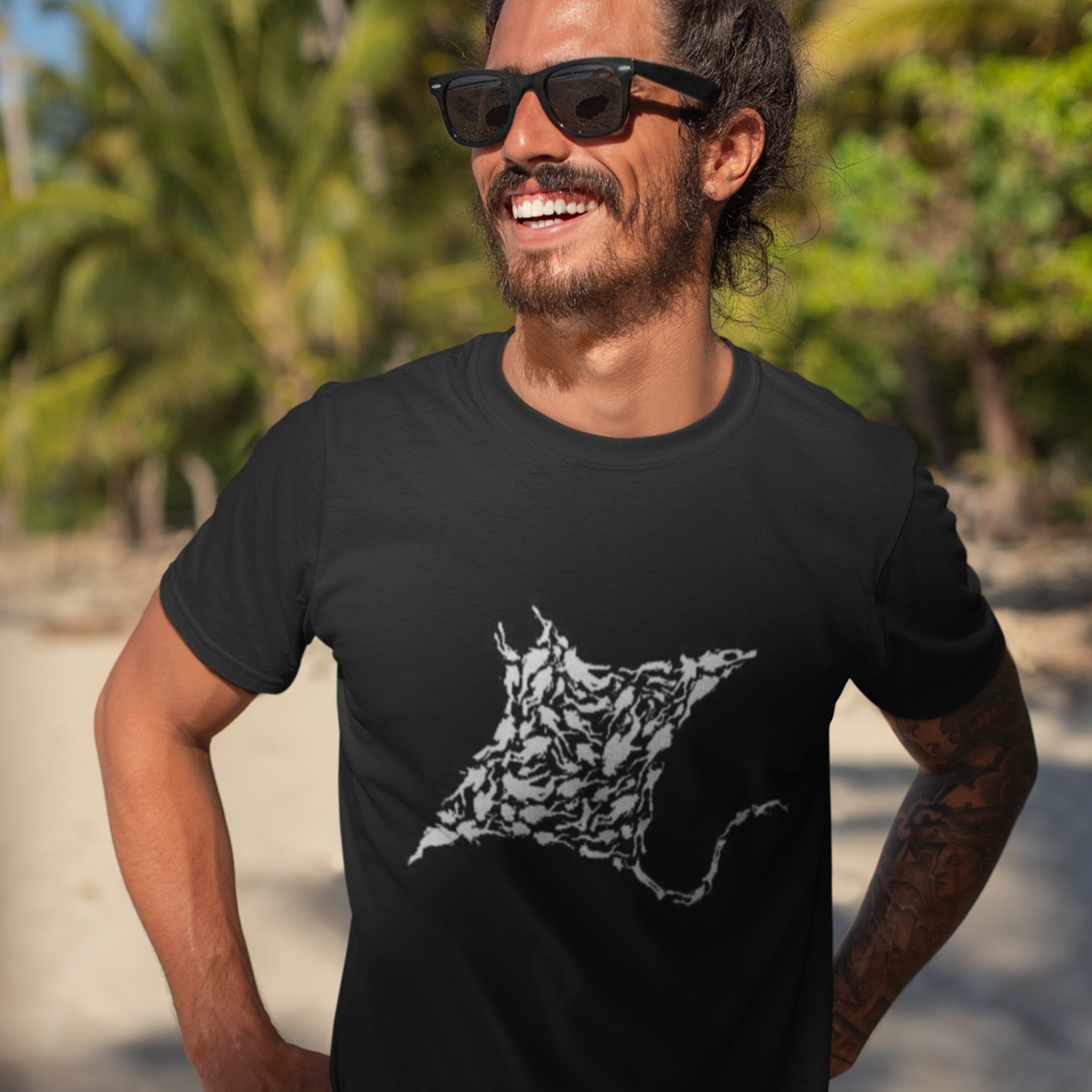 Scuba diving T-Shirt for Men | Stylish Manta Ray