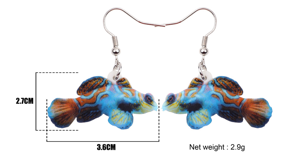 Mandarin Fish Earrings