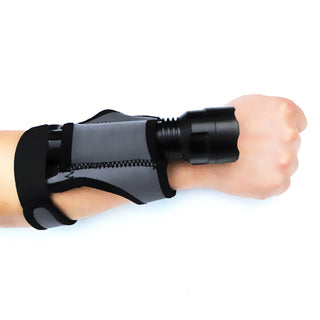 Gray Dive Torch Holder Glove for Convenient Dive Gear