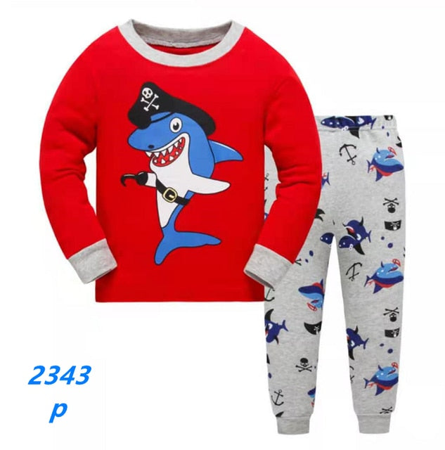 Pijama Niño: Estampado Tiburón (18 meses -7 años) – Diving Specials Shop