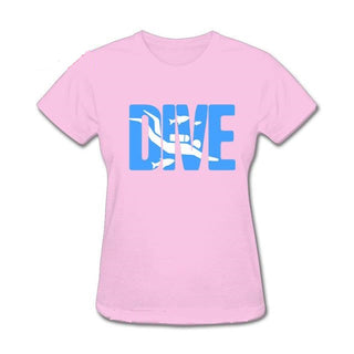 pink Scuba diving T-Shirt for Women | DIVE - Slim Fit