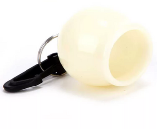 white Scuba Diving Mouthpiece Dust Cover from below