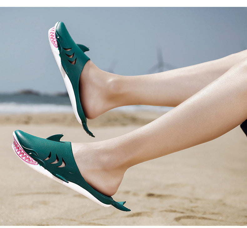 Zapatillas antideslizantes para hombre Lindos zapatos de verano divertidos  de tiburón