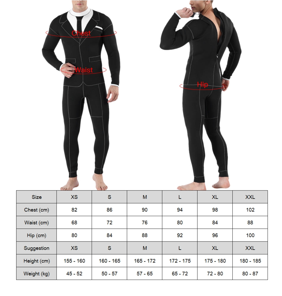 3mm Scuba Neoprene Suit: Wetsuit that looks like a suit