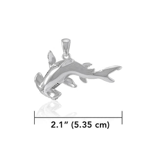 Hammerhead Silver Shark Pendant 