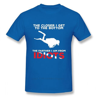 blue Scuba diving T-Shirt for Men 
