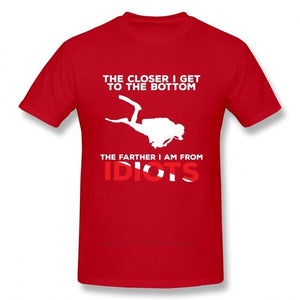 red Scuba diving T-Shirt for Men 