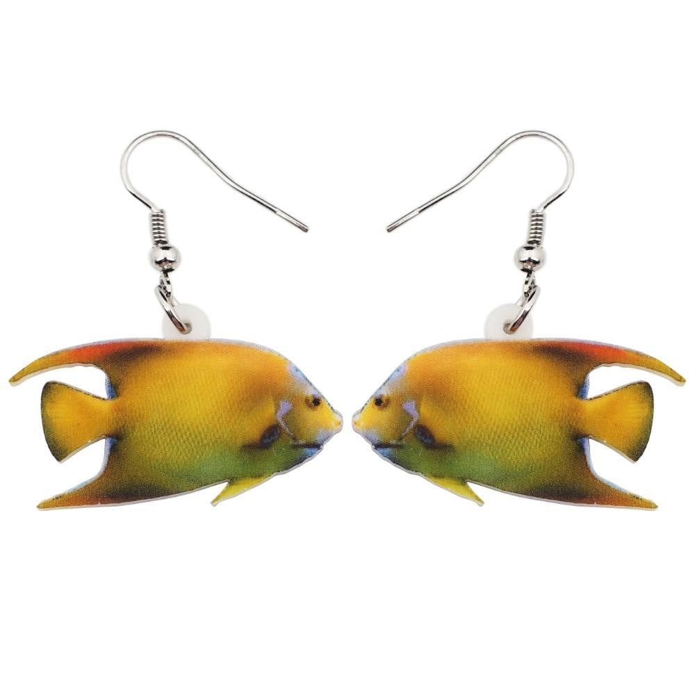 Angelfish Yellow Earrings