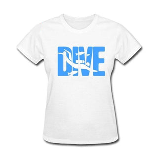 white Scuba diving T-Shirt for Women | DIVE - Slim Fit
