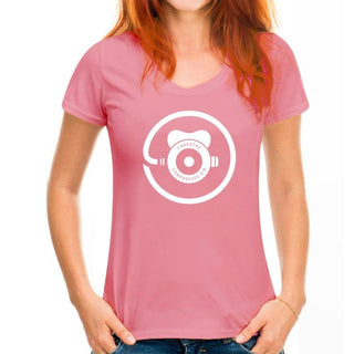 pink Scuba diving T-Shirt for Women | Regulator Print 'Compressed air'