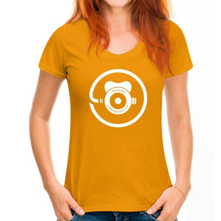 orange Scuba diving T-Shirt for Women | Regulator Print 'Compressed air'