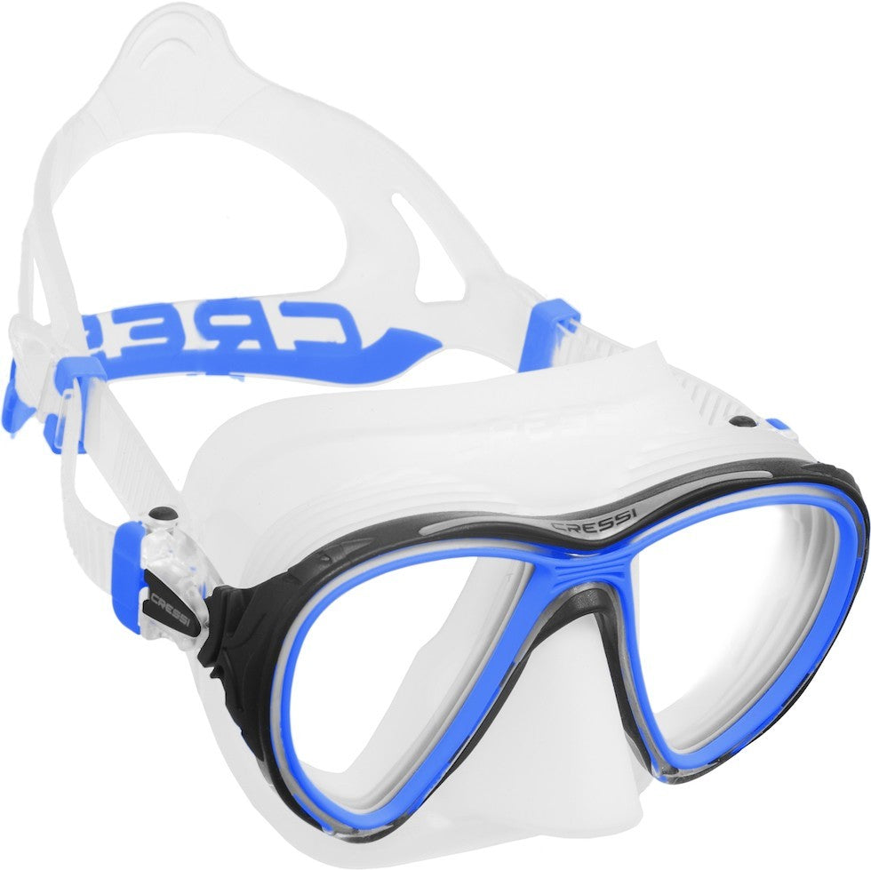 Cressi Quantum Dive Mask transparent blue