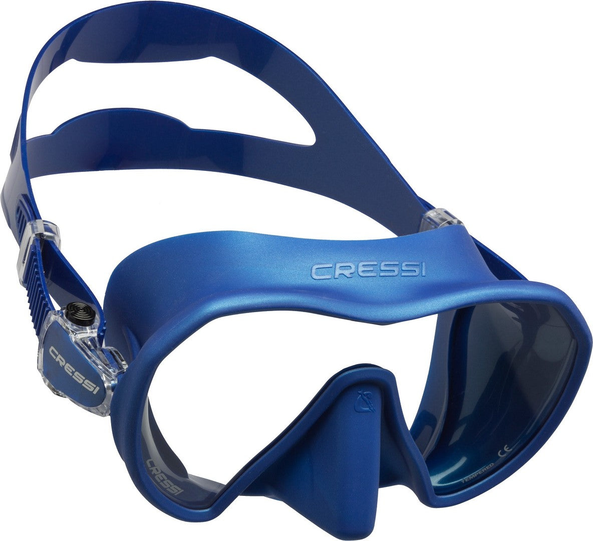 Cressi Z1: Frameless Apnoe & Scuba Dive Mask blue