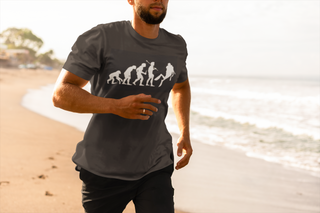 gray Scuba diving T-Shirt for Men | Human Evolution Scuba Diver