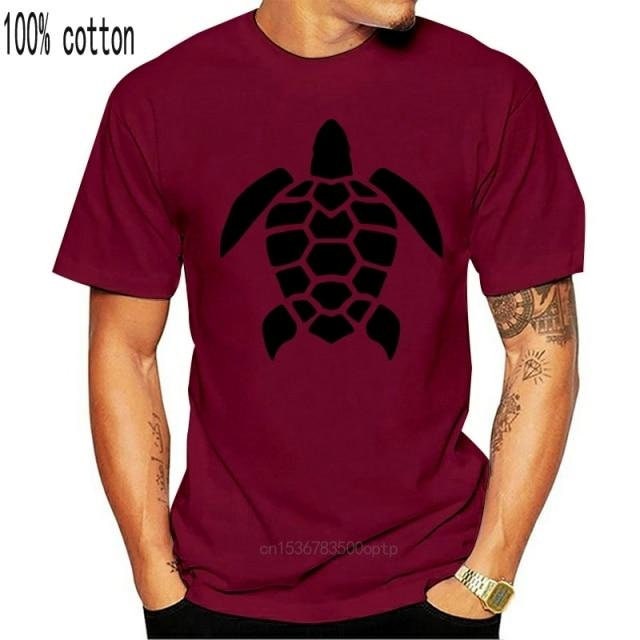 Men T-Shirt: Turtle Print