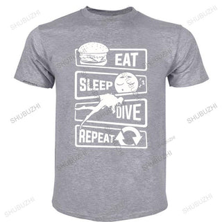 Men T-Shirt: Eat, Sleep, Dive, Repeat
