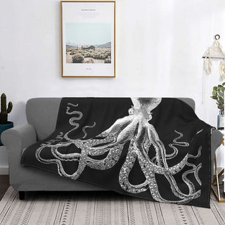 Comfy Sofa Blanket: Octopus diving home decoration scuba fun scubalady scubahome scubadecoration gift Scubagift Gifts for Divers