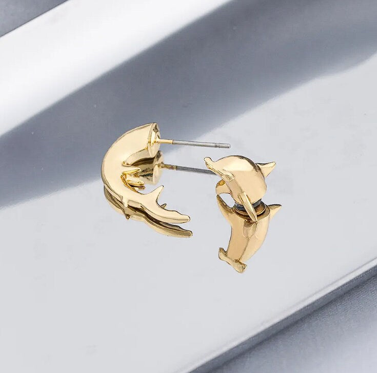 Hammerhead Shark Earring – Gold and Silver Plated Perfect for Women & Girls