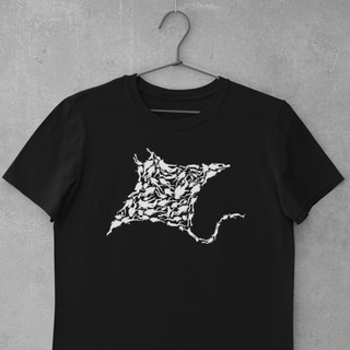 Scuba diving T-Shirt for Men | Stylish Manta Ray black
