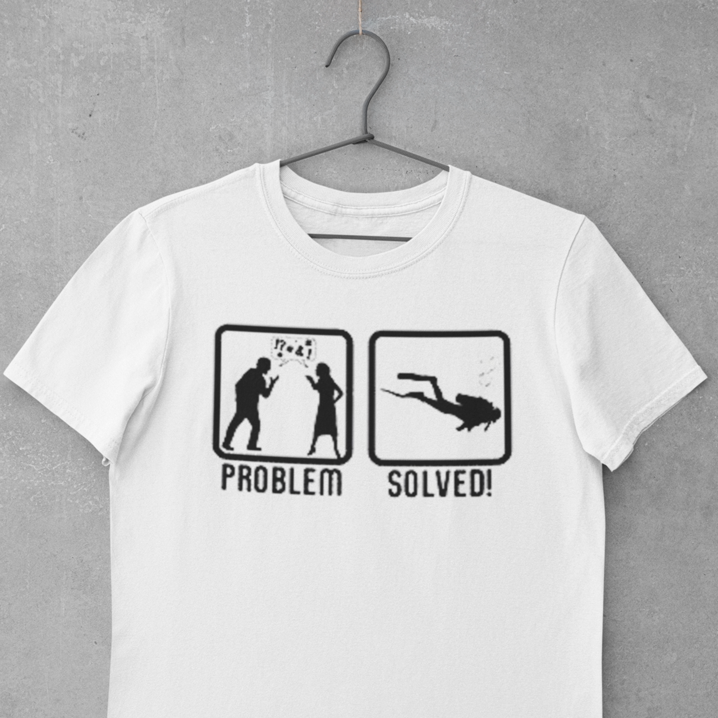 T Shirt fur Manner Problem Gelost Diving Specials Shop