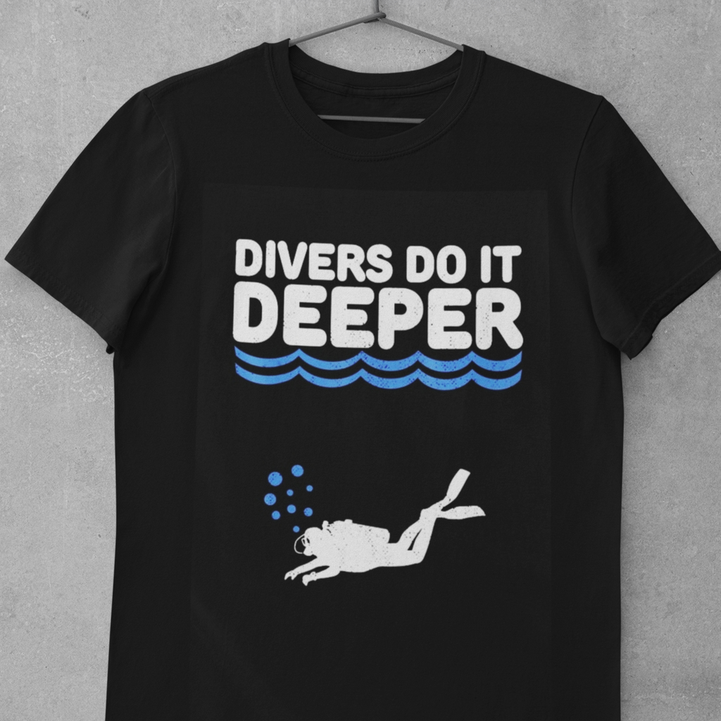 Scuba diving T-Shirt for Men | Divers Do It Deeper – Diving Specials Shop
