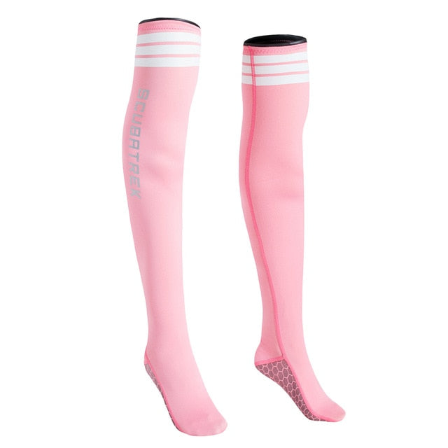 Prettyia Neoprene Diving Long Socks pink