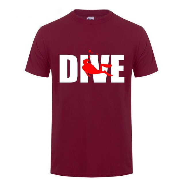 red Scuba diving T-Shirt for Men | Dive
