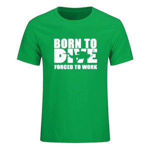 T-Shirt Men: Born to Dive, Forced to Work Green