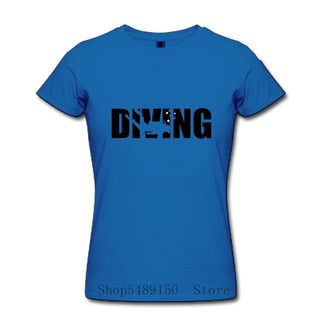 light blue Scuba diving T-Shirt for Women | DIVING
