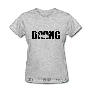 gray Scuba diving T-Shirt for Women | DIVING