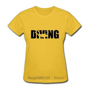 yellow Scuba diving T-Shirt for Women | DIVING