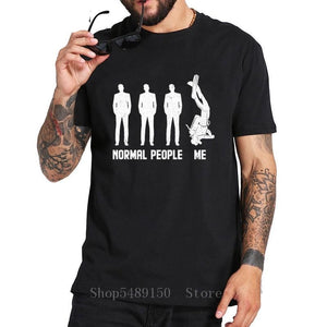 black Scuba diving T-Shirt for Men | Normal People & Me