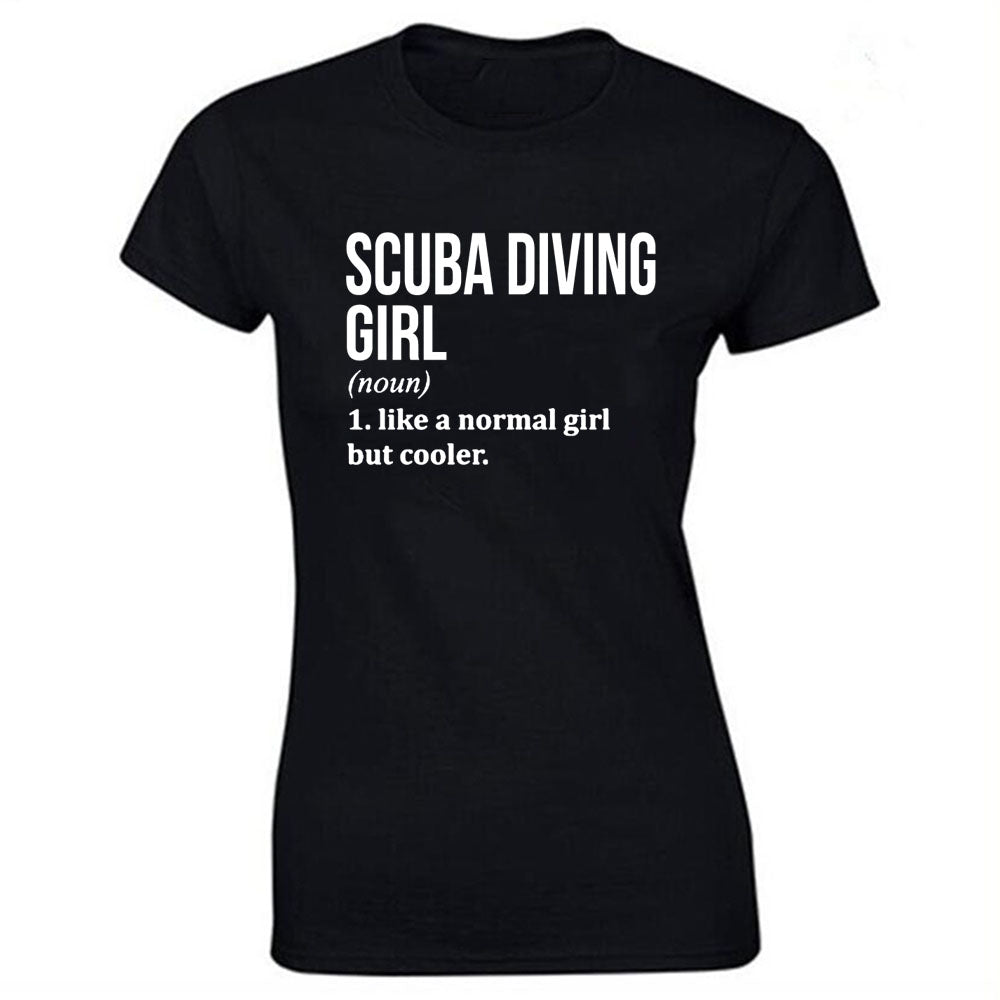 Scuba diving T-Shirt for Women | Scuba Diving Girl - 100% cotton