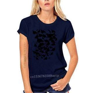 blue Scuba diving T-Shirt for Men & Women | School of Manta Rays