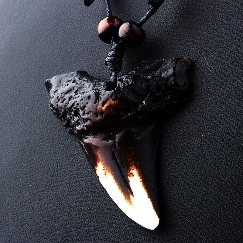Limited Edition Black Diamond & Megalodon Shark Tooth Pendant - Men's  Charms & Pendants | Lazaro SoHo