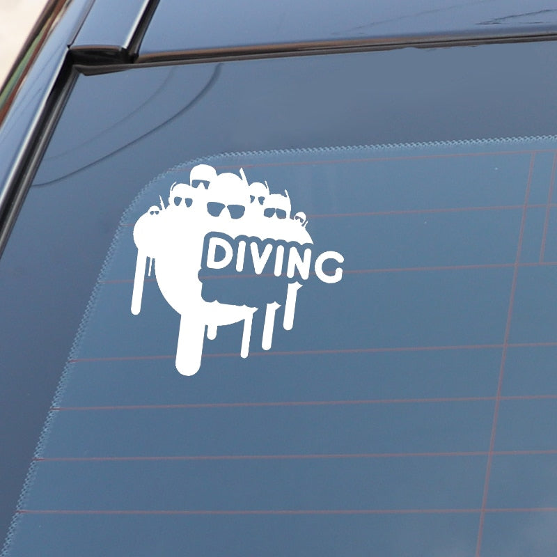 Adesivo per auto: divertenti adesivi per auto subacquee alla moda – Diving  Specials Shop
